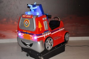 barnebil kiddie ride brannbil med lyd lys og tv spill