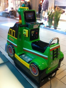 kiddieride med tvspill