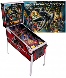 Stern flipperspill Black Spider man