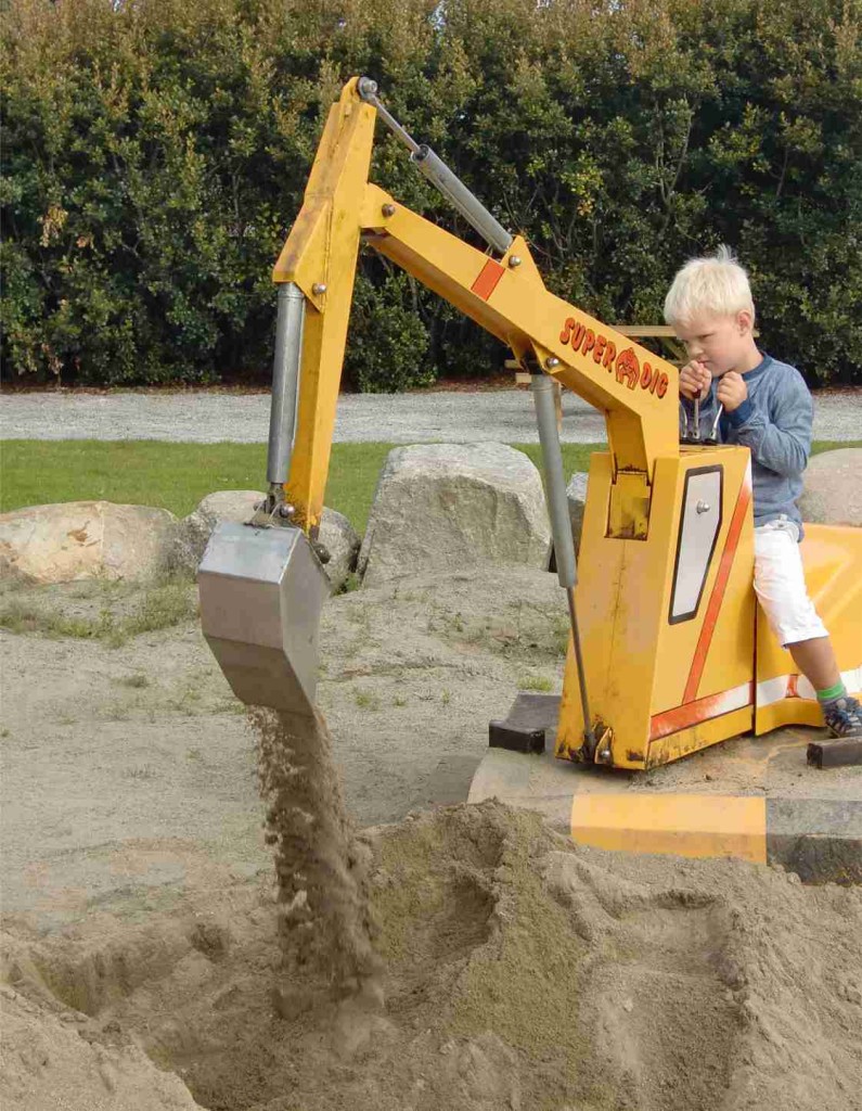 superdig graver for barn med myntinnkast